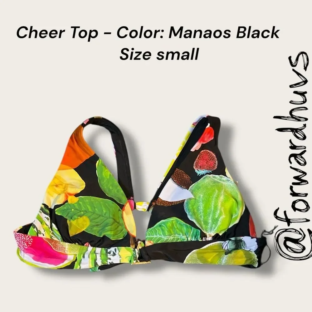 Swiminista x Christian Lacroix Manaos Black Cheer Top Fearless Bottom S